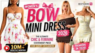 Women’s Bow Mini Dress 2026 | The Ultimate Chic & Feminine Statement Piece for Every Occasion