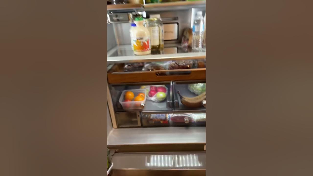 A KitchenAid French Door Refrigerator that is the largest capacity