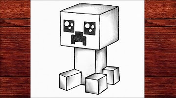 How to Draw Minecraft Creeper | Easy Step by Step Minecraft Drawing Tutorial