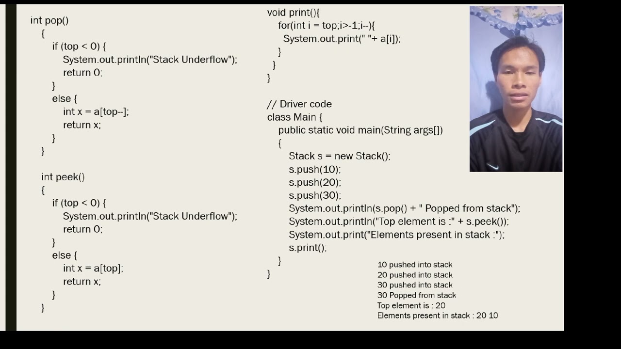 IMPLEMENTING STACK USING ARRAYS || DATA STRUCTURES AND ALGORITHMS