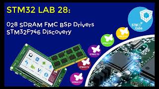 028 SDRAM FMC BSP Drivers STM32F746 Discovery (STM32CubeIDE STMStudio Debug)