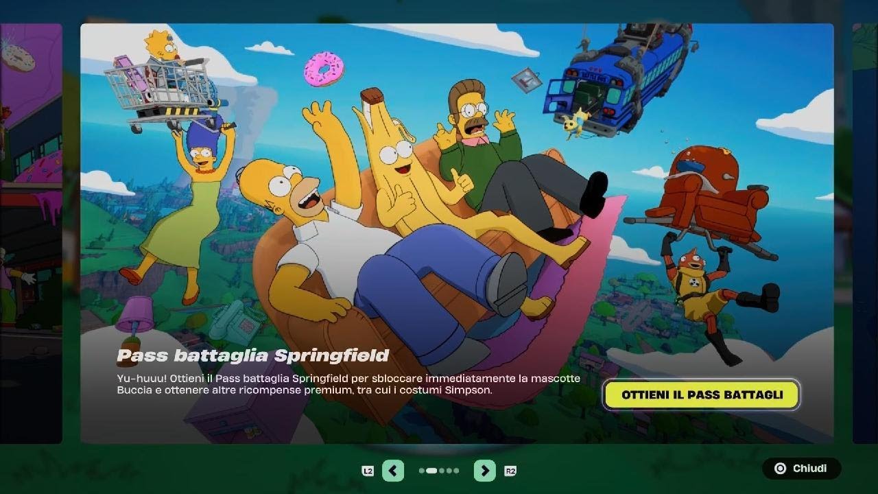 Fortnite The Simpsons Event Intro