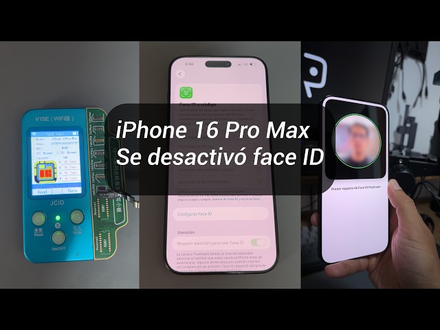 iPhone 16 Pro Max Se desactivó Face ID - YouTube