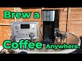 Bluetti EB3A Powerstation Brewing a Coffee. Perfect For Camping