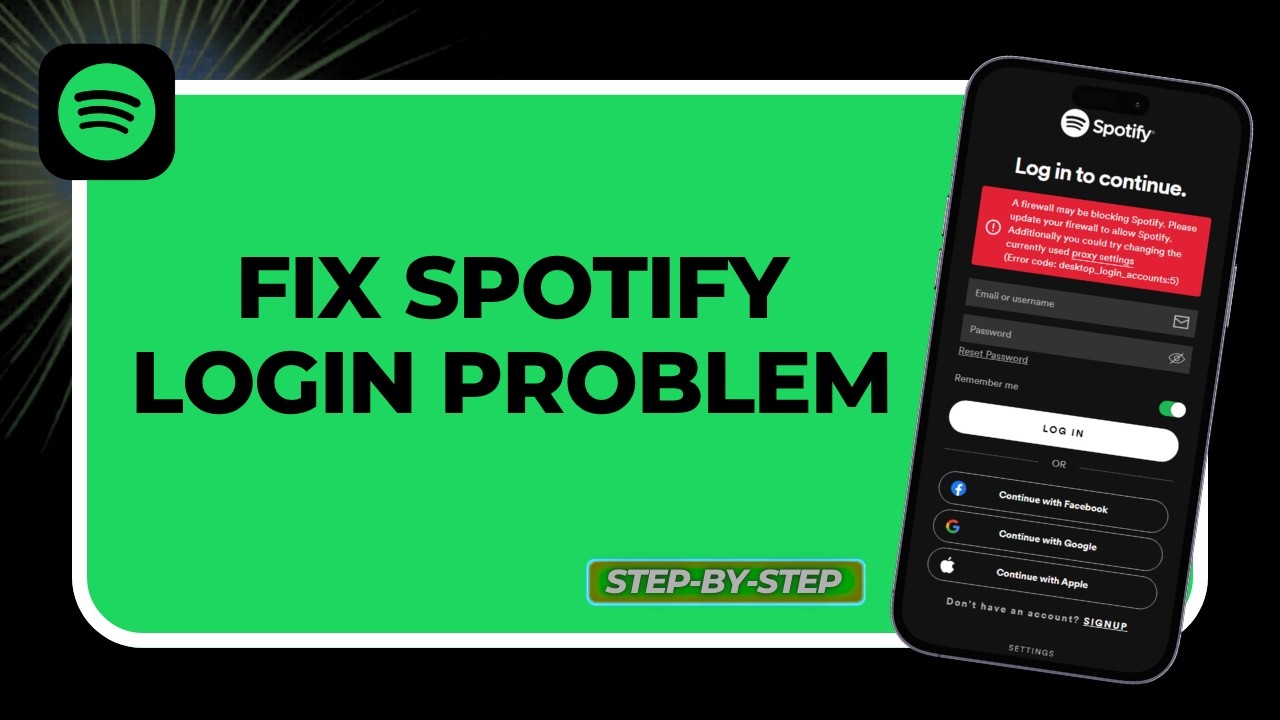 How to Fix Spotify Login Problems (Update & Password Reset Guide) - YouTube