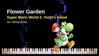 Super Mario World 2: Yoshis Island - Flower Garden | Piano Cover