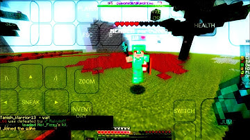 Learning axe pvp | In pojavlauncher | touch control player #minecraft #pojavalauncher #viral