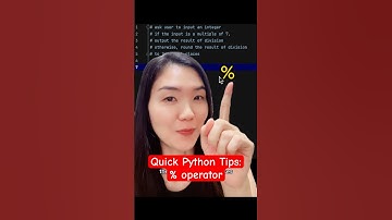 Quick Python Tips: % Operator #python #olevel #computing #programming #coding