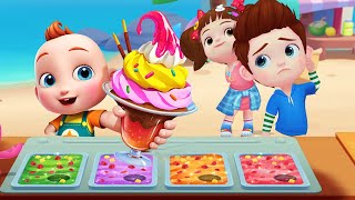 Super JoJo's Summer Ice Cream - Learn How to Make Many Kinds of Ice Cream -Babybus Games | Baby JoJo screenshot 2