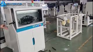 Pipe prefeeder working with rigid pipe induction frame and fully automatic pipe cutting machine