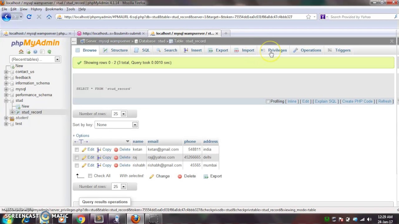how to insert data in database - YouTube