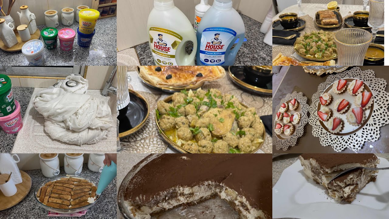 تيراميسو برعاية الشاف غانو 😍طاولة افطار بسيطة💪المنتوجات لي راهم مريحيني في التنظيف ✅