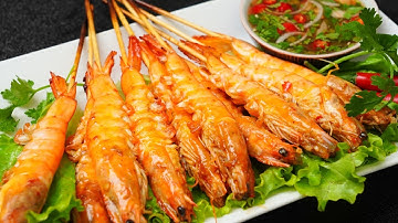 Cách ướp TÔM NƯỚNG MUỐI ỚT siêu ngon, đơn giản tại nhà | Bếp Nhà Giang