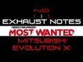 NFS MW 2012 Mitsubishi Lancer EVOLUTION X Exhaust Notes 