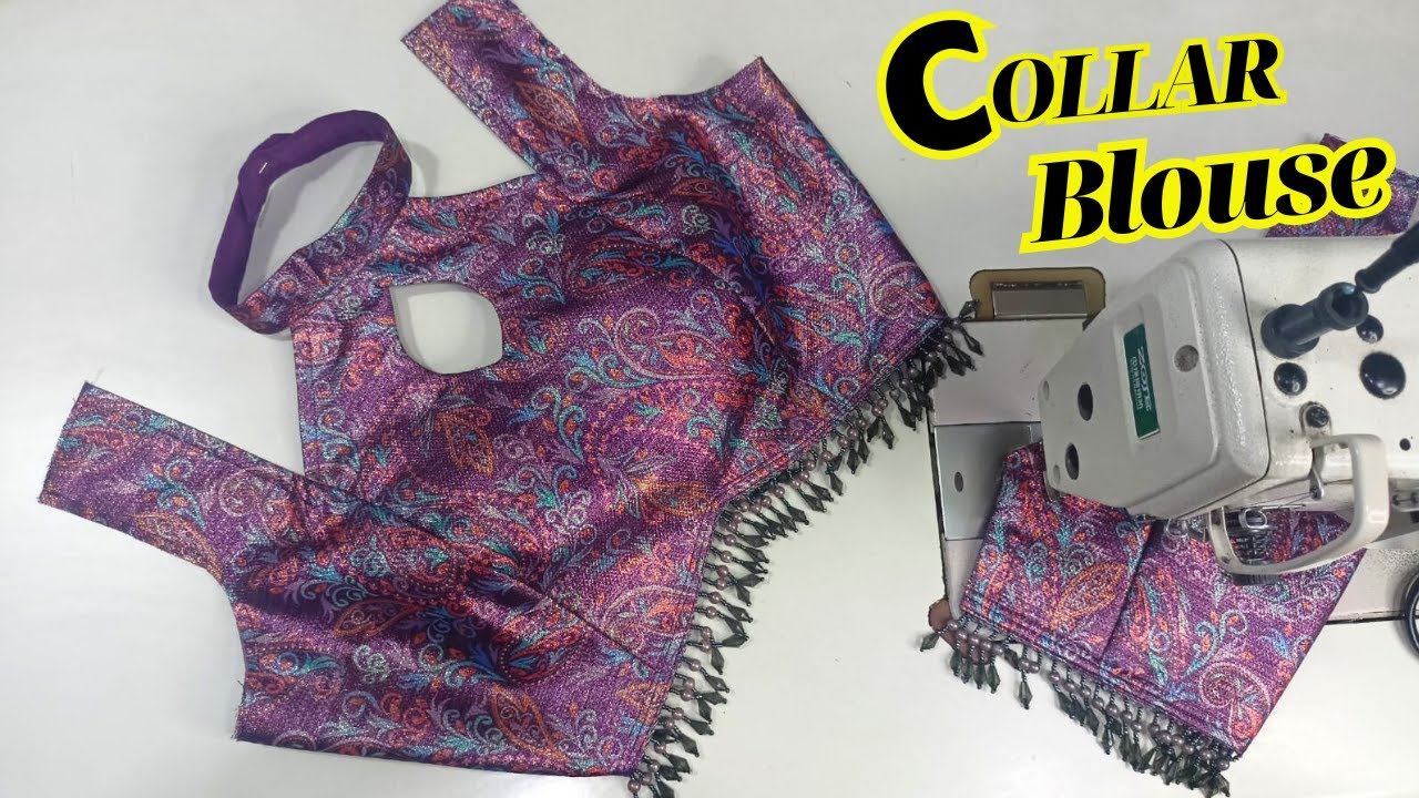 Trendy Collar Blouse | Stylish Collar Blouse Design | Modern Collar Blouse Cutting and Stitching