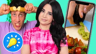 Trying DUMB 5 Minute Crafts... 'Food Hacks'