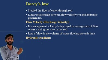 U2 L2: Flow of water through soil