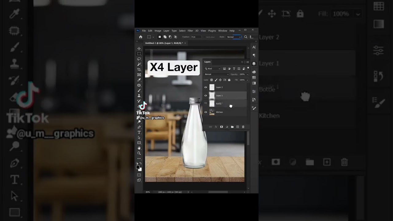 Create transparent glass in Photoshop .........