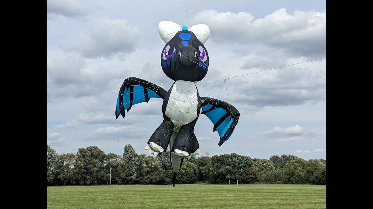 Inflatable Dragon Kite Test Flight YouTube