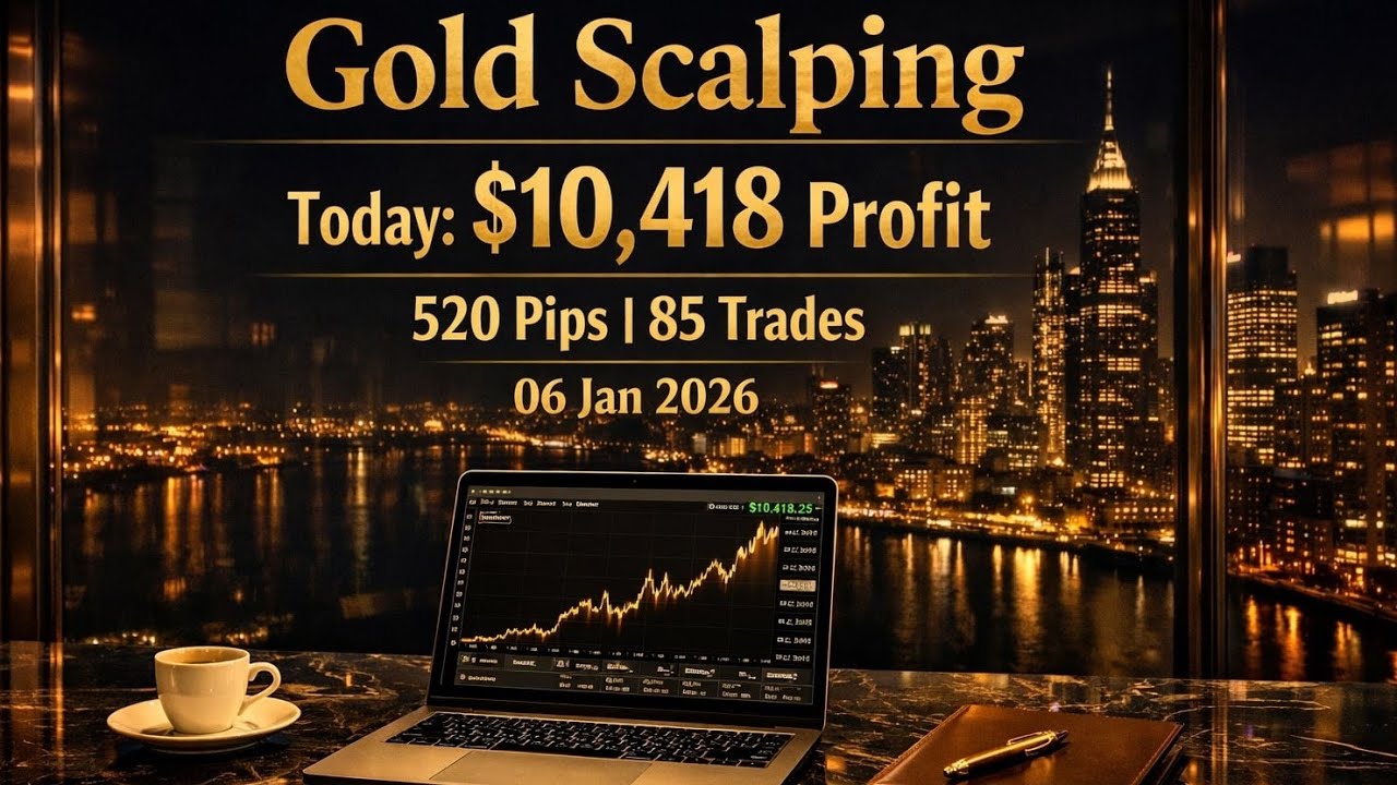 520 pips Profit Today 06 Jan| Live Gold Trading | 
