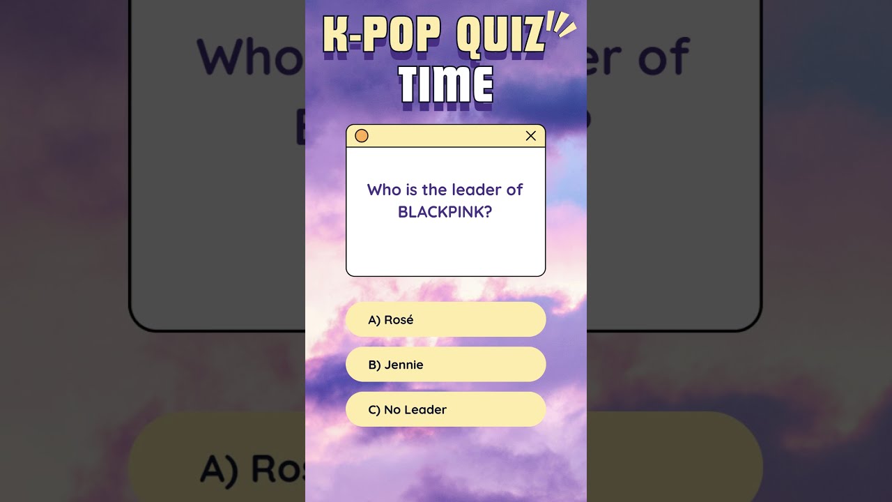 K-POP Quiz Time: Test Your Fandom!