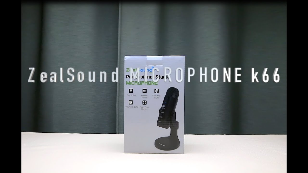 ZealSound USB Microphone,Condenser Computer PC Mic,Plug&Play Gaming