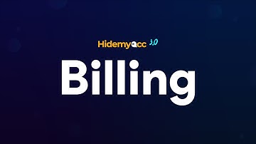 Hidemyacc 3.0 | How to pay for the plan using Billing features