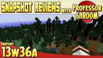 Minecraft 13w36a Review (1.7) Snapshot - NEW BIOMES!