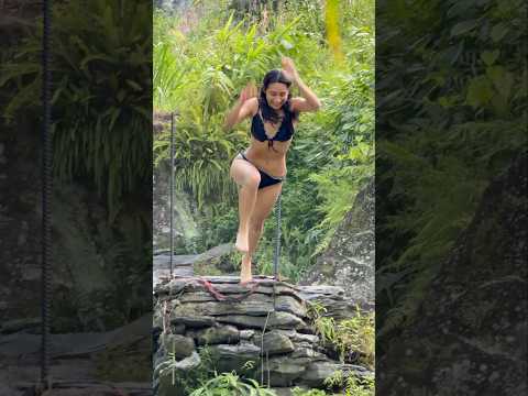 Standing on the Edge, Waiting to Jump#cliffjumping #waterfall #nature #adventure