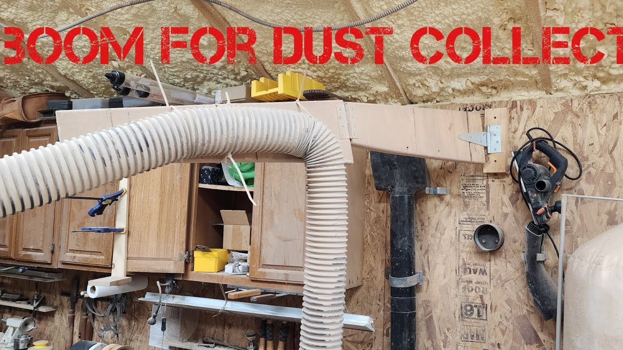 Shop tour of my boom for dust collection YouTube