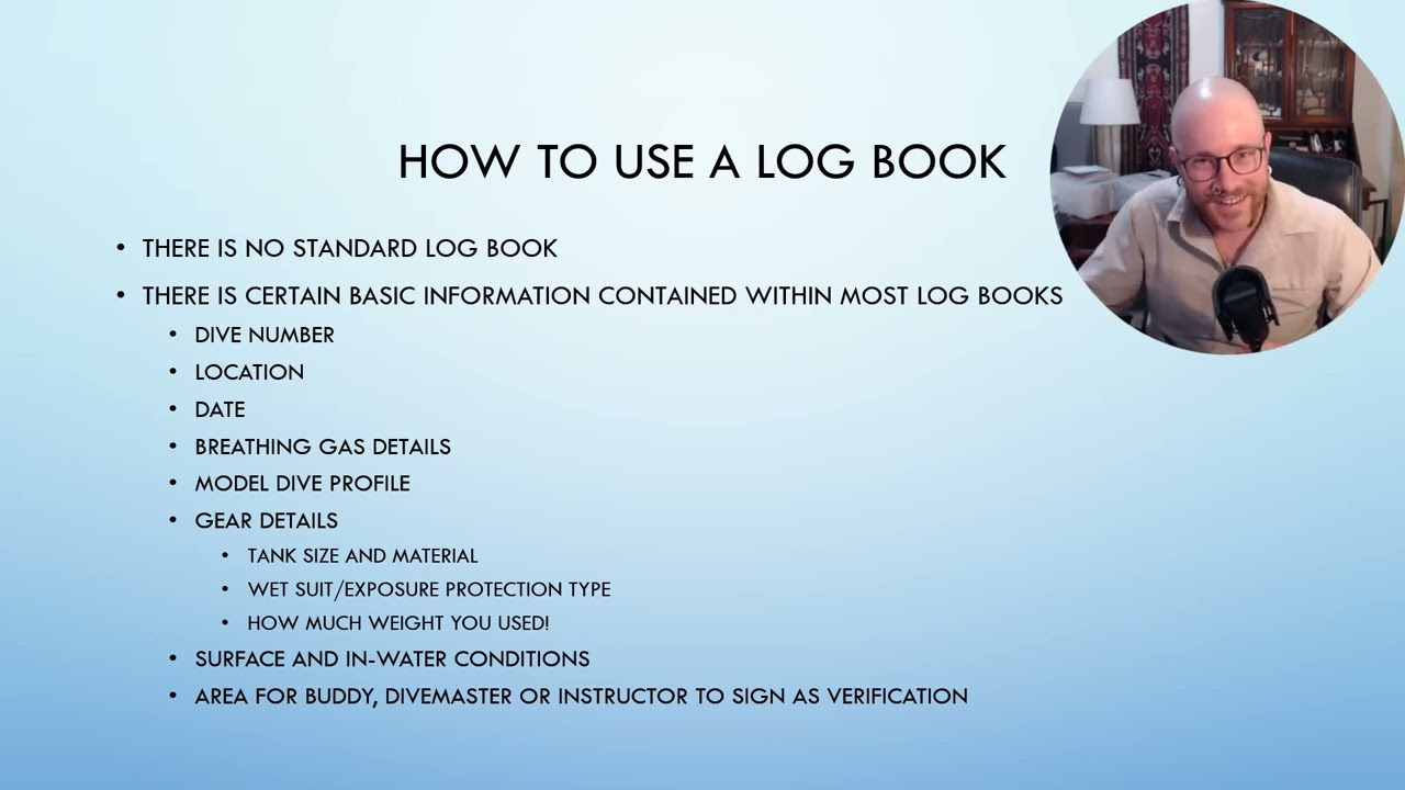 How to fill out the NAUI Logbook - YouTube