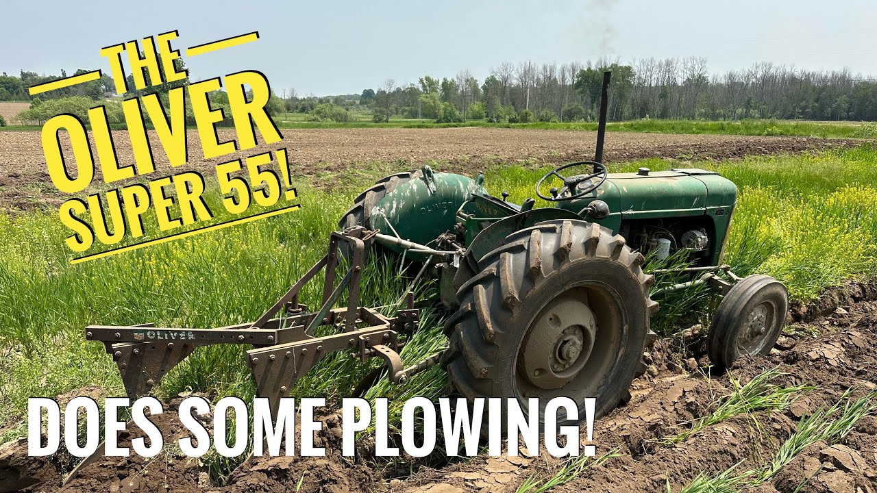 The Oliver Super 55 & 3240 Do Some Plowing!