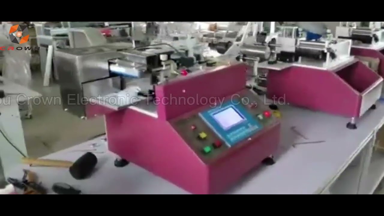 High Speed Care Labels Hot and Cold Cutting Machine WL-901 - Suzhou Crown