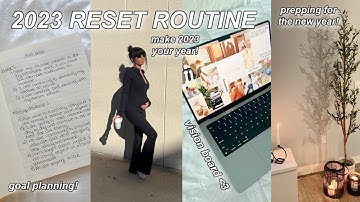 January Monthly Reset Routine  budgeting, goal setting & creating a vision board for 2023)