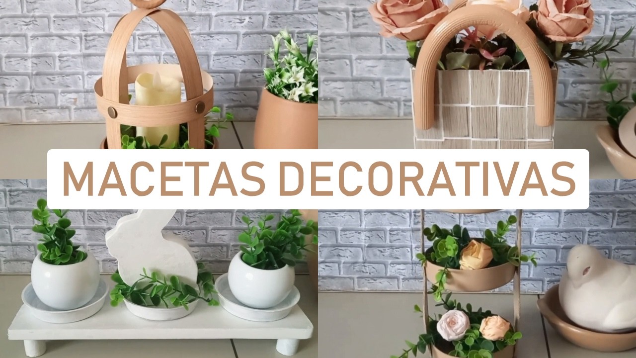 😲 ¡¡INCREIBLES MACETAS que tienes que hacer para decorar tu hogar!!