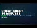 Final Review: The DEA-C01 Cheat Sheet in 15 Minutes | AWS Certified Data Engineer Associate