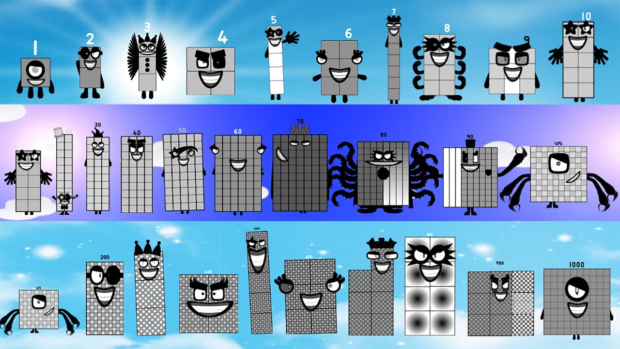 Looking For Uncannyblocks band but 60s (1-10-100-1000) But Comparison (New Band Version)