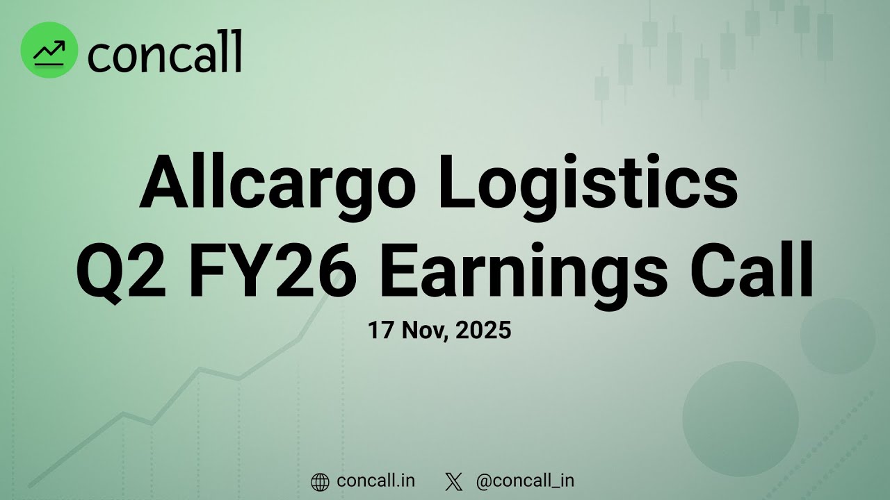 Allcargo Logistics Q2 FY26 Earnings Conference Call | Concall.in