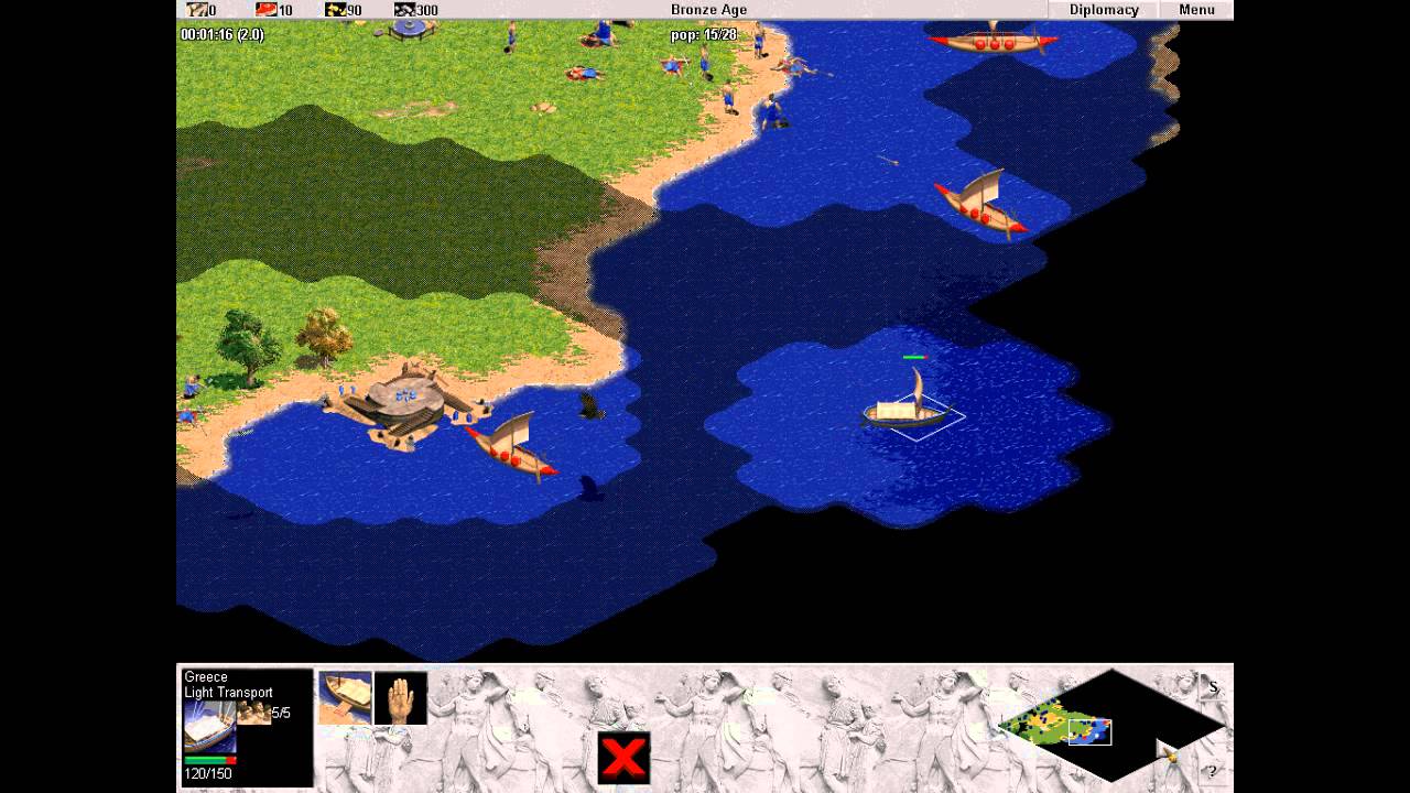 Glory of Greece. mission 4. Trojan War. Speedrun. Age of empires. Hardest