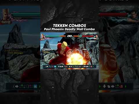Paul Phoenix Deadly Wall Combo 😱 #shorts #tekken7