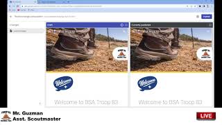 Webmaster Training  -  How to update the site