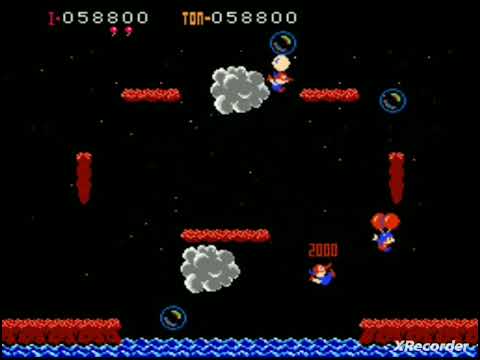Balloon Fight Прохождение (NES Rus) (Dendy)