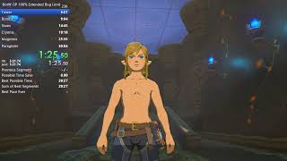 (Former WR) 30:02 BotW Great Plateau 100% Extended Bug Limit