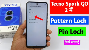 Tecno spark go 2 me screen lock kaise lagaye | Tecno spark go 2 pattern lock setting 