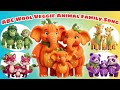 ABC Fruit Animal Family Song 🍎🐘 Learn Alphabet, Animals &amp; Fruits | Kids Song