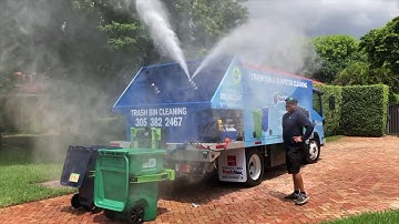 Vehicle Mounted Garbage Can Cleaning System Including Power Takeoff || Sparkling Bins