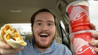 Download Lagu Taco Bell Steak Nacho Fries Burrito, Wild Cherry Sunrise Freeze , and Wild Cherry Freeze Review MP3