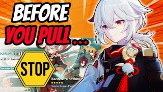 5 MAJOR Considerations For F2P Before Pulling Kazuha | Genshin Impact 2.8 Net Worth