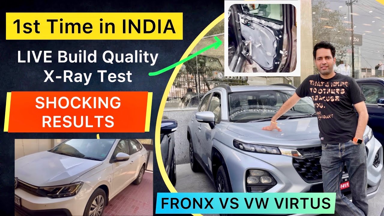 Maruti Suzuki Fronx Build Quality Test Comparison with VW Virtus