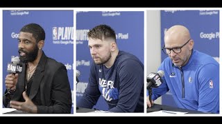 Dallas Mavericks Postgame Interviews Game 1 vs OKC Thunder: Kyrie Irving, Luka Doncic, Jason Kidd